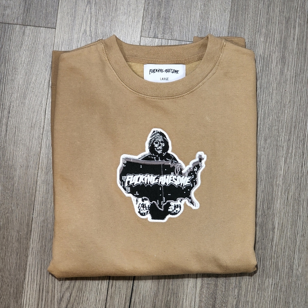Fucking Awesome FA Reaper Crew Neck Embroidered Sweatshirt